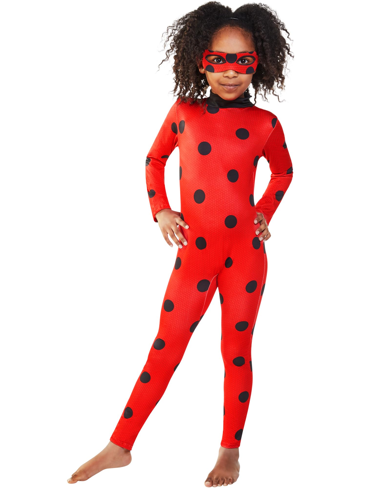 Rubies Official Miraculous Ladybug Child Costume with Eye Mask | Size 7-8 | Polyester 4