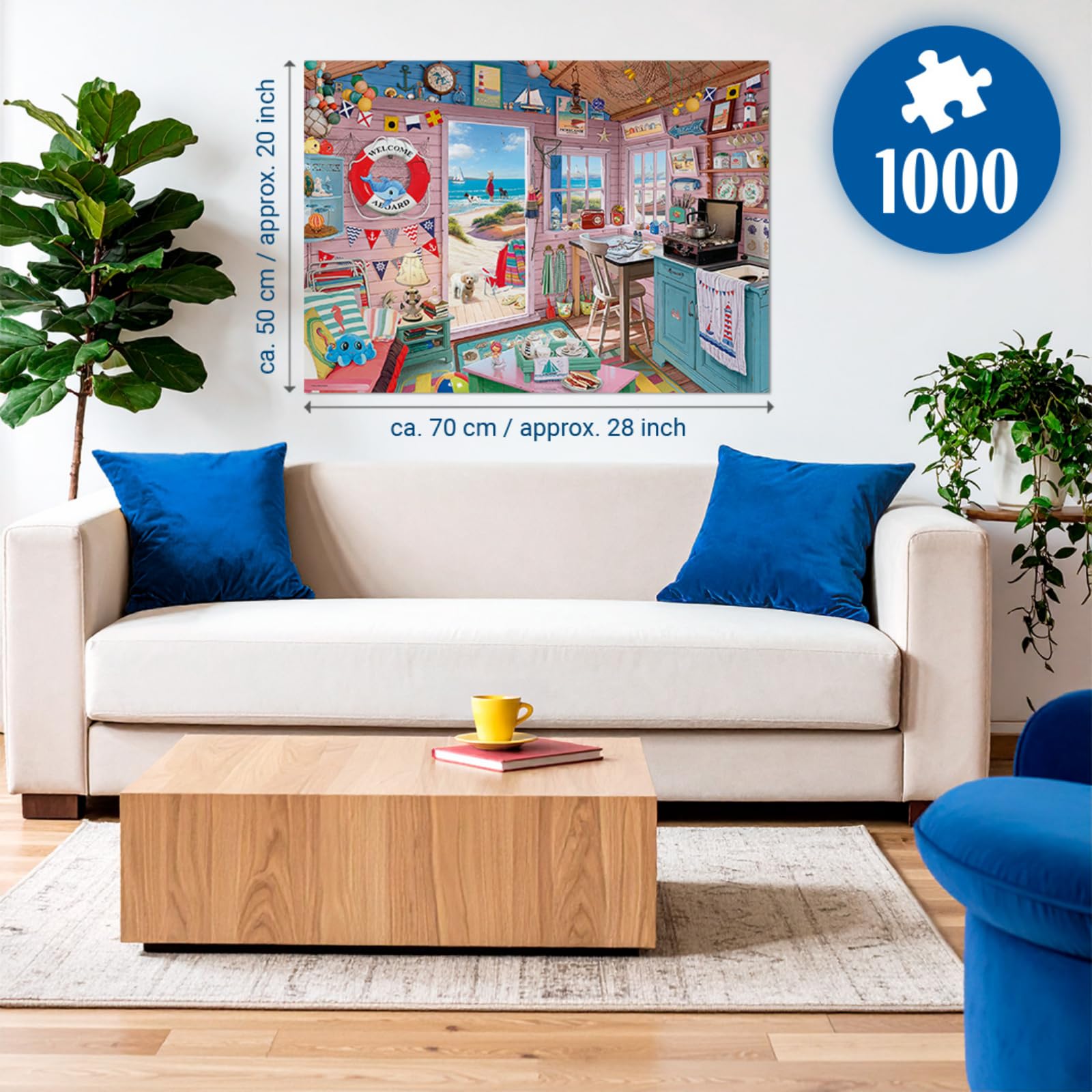 Ravensburger My Haven No 7 The Beach Hut 1000 Piece Jigsaw Puzzle for Adults