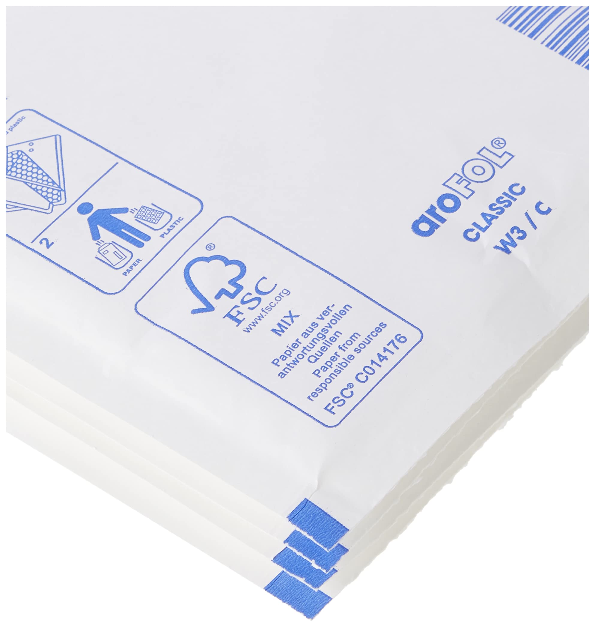 Triplast Padded Bubble Envelope Mailers - 140 x 195 mm White (Pack of 20) | Lightweight Paper Plastic 3
