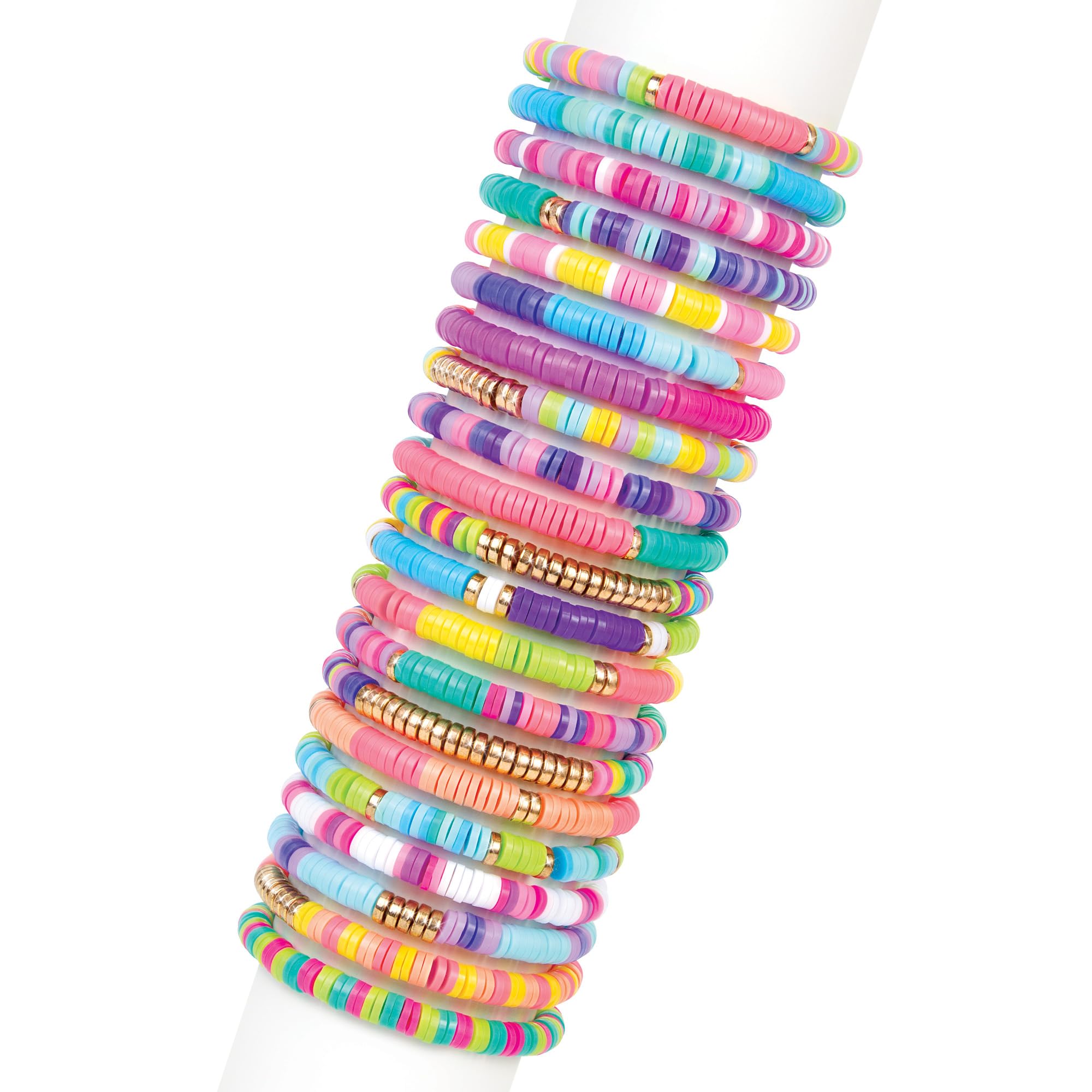 Make It Real Swift Clicks Heishi Bracelet Maker - 23 Bracelets | 2040 Beads | Ages 8+ 9