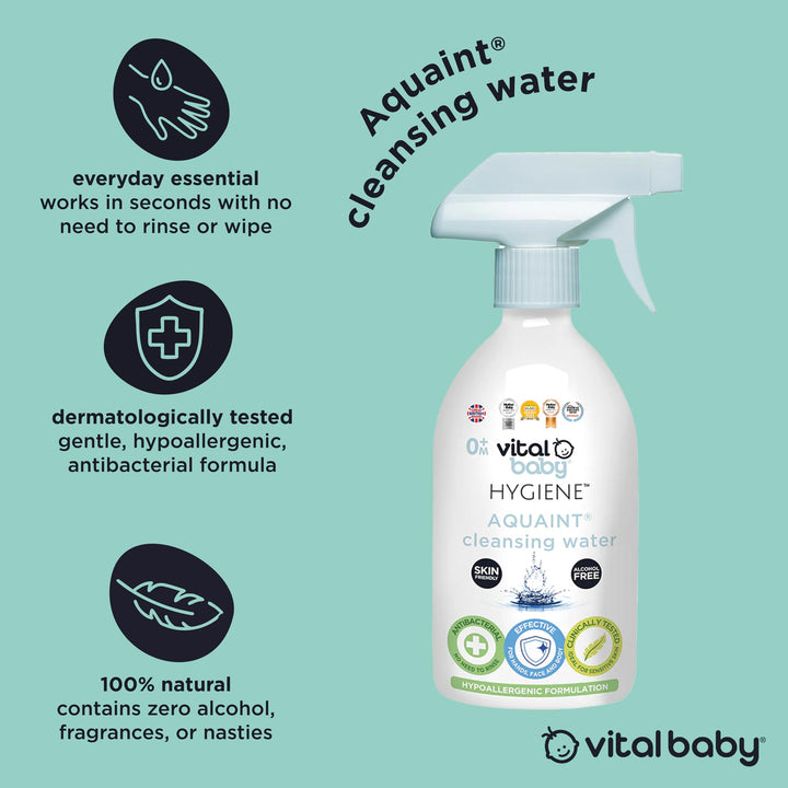 Vital Baby - Aquaint Cleansing Water (500ml)
