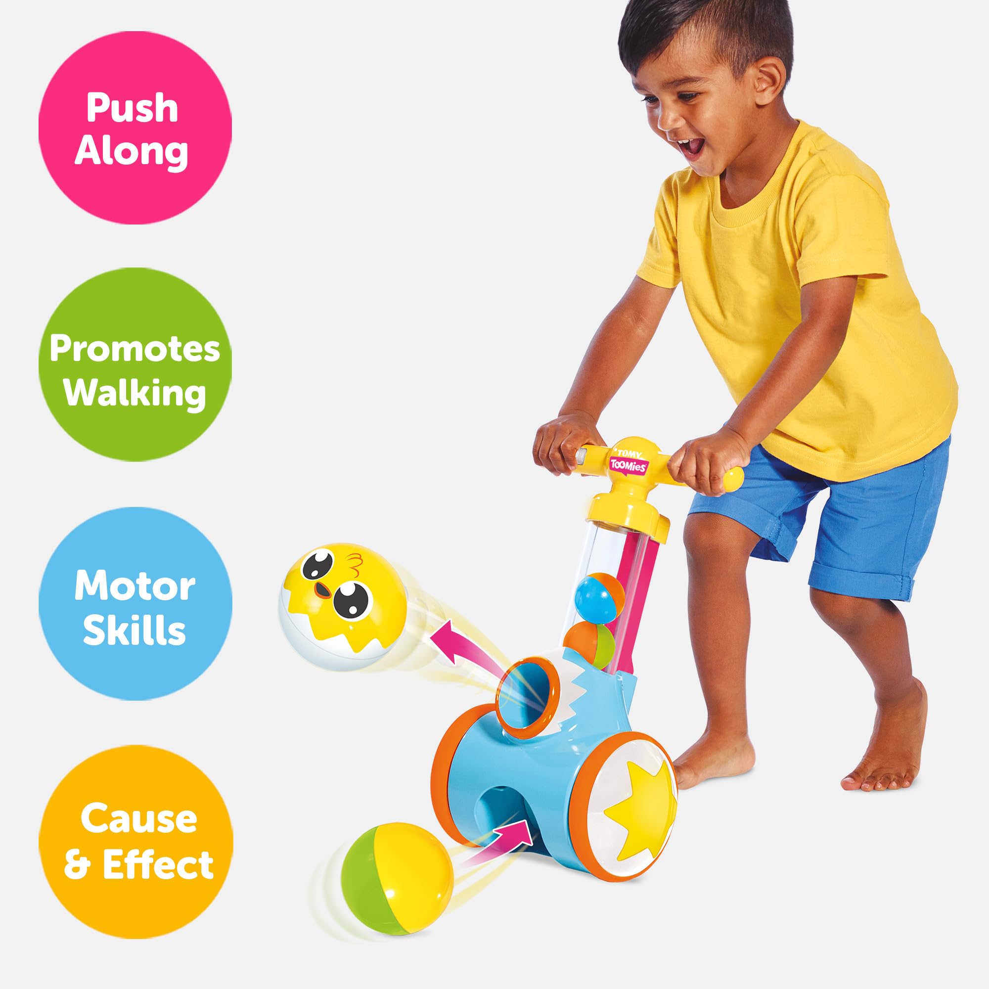 Toomies Pic and Pop Push Along Toy - Ball Popper with Collector | Ages 18 Months+ 7