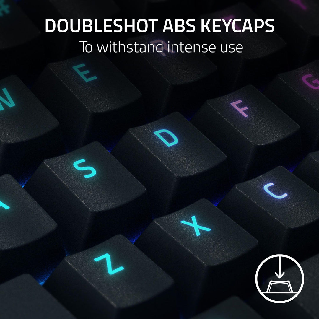 Razer BlackWidow V4 X - UK Mechanical Gaming Keyboard with Green Switches, 6 Macro Keys, Chroma RGB Lighting