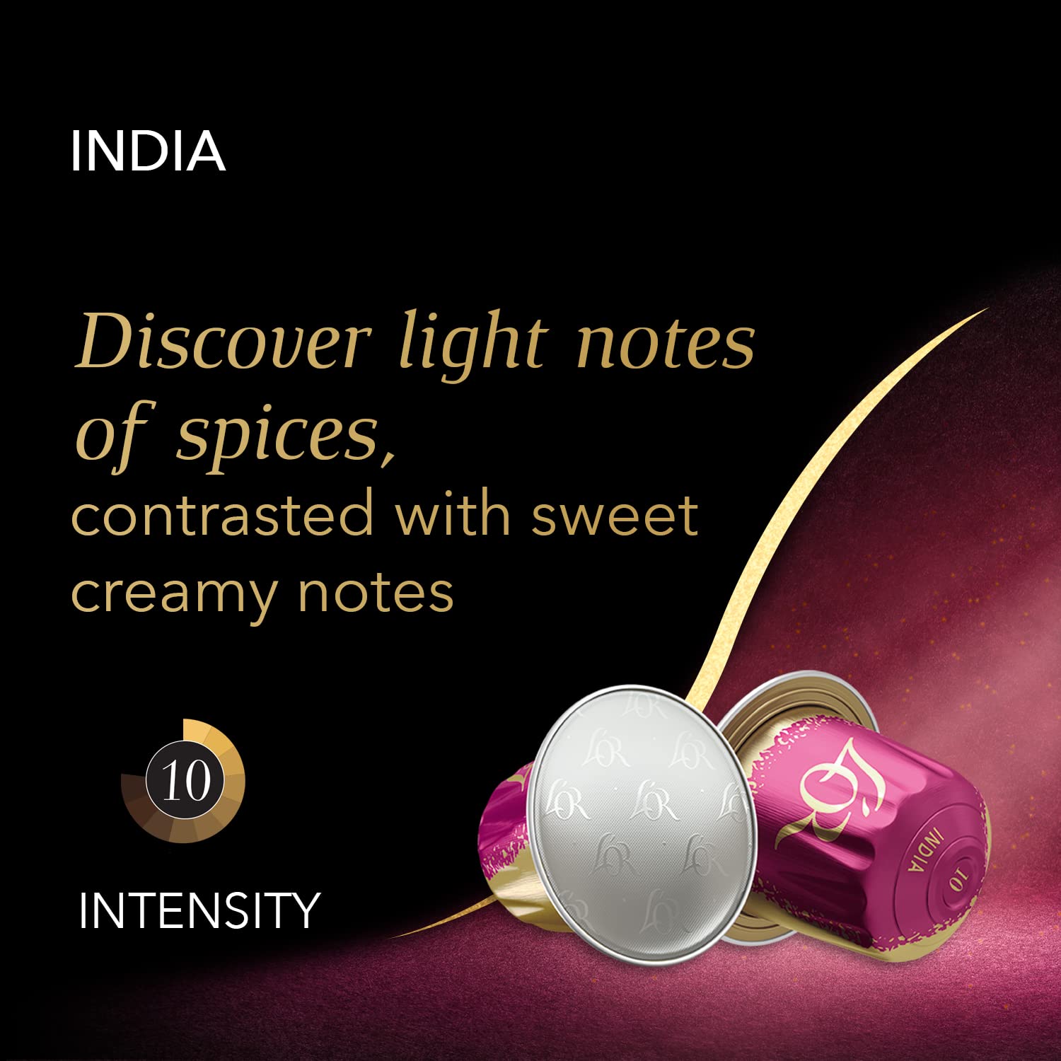 L'Or Espresso India Coffee Pods - Sweet & Spicy Flavor, Nutmeg & Clove Notes | 100 Recyclable Capsules 3