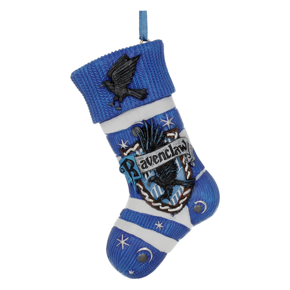 Nemesis Now Harry Potter Ravenclaw Stocking Hanging Ornament - Resin, Blue, 9.5 cm