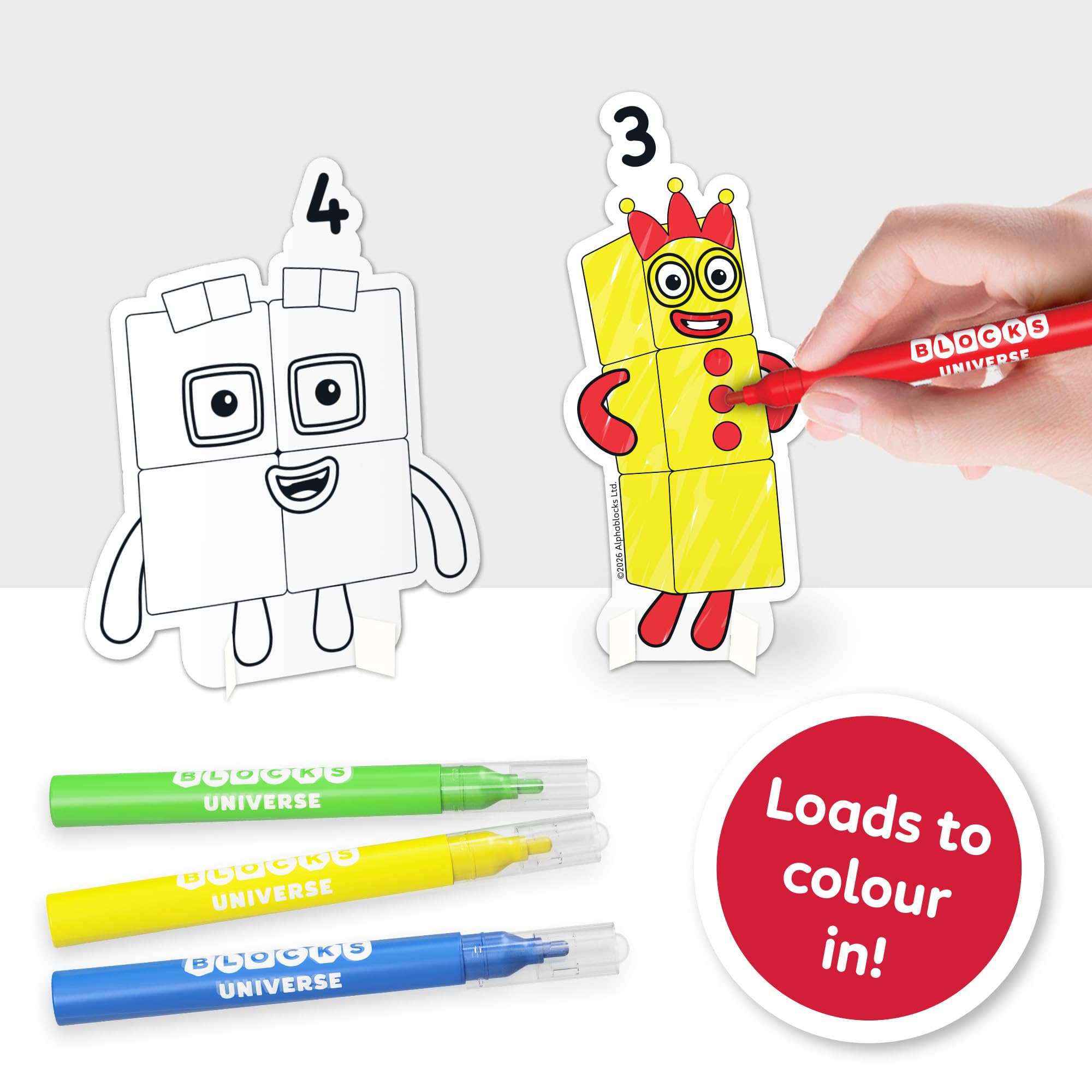BLADEZ Numberblocks Sticker Activity Set - 40+ Pieces | Drawing & Maths Learning Kit 4