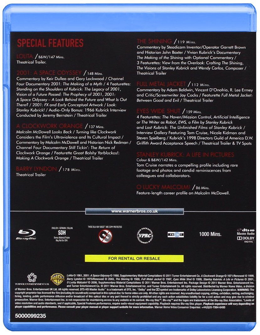 Stanley Kubrick: Collection Visionary Filmmaker [Blu-ray] [1962] [Region Free] 4