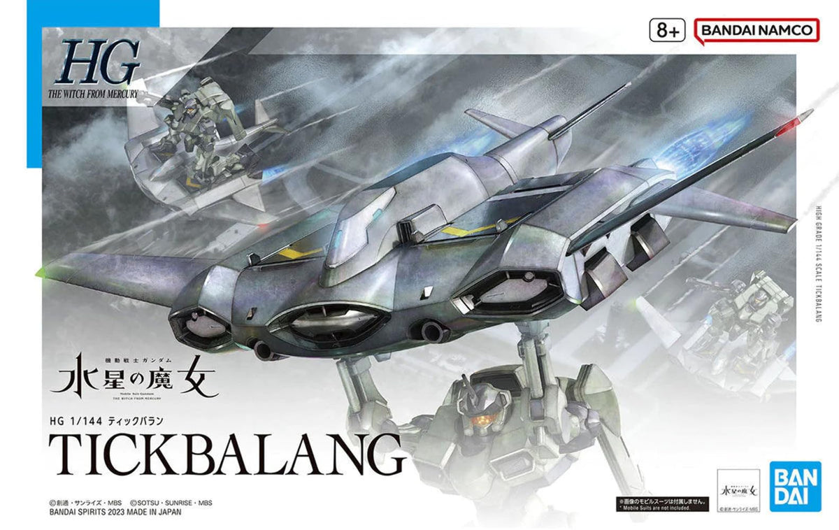 BANDAI SPIRITS HG Mobile Suit Gundam: Witch of Mercury Tick Balun Model Kit - Colour-Coded Plastic