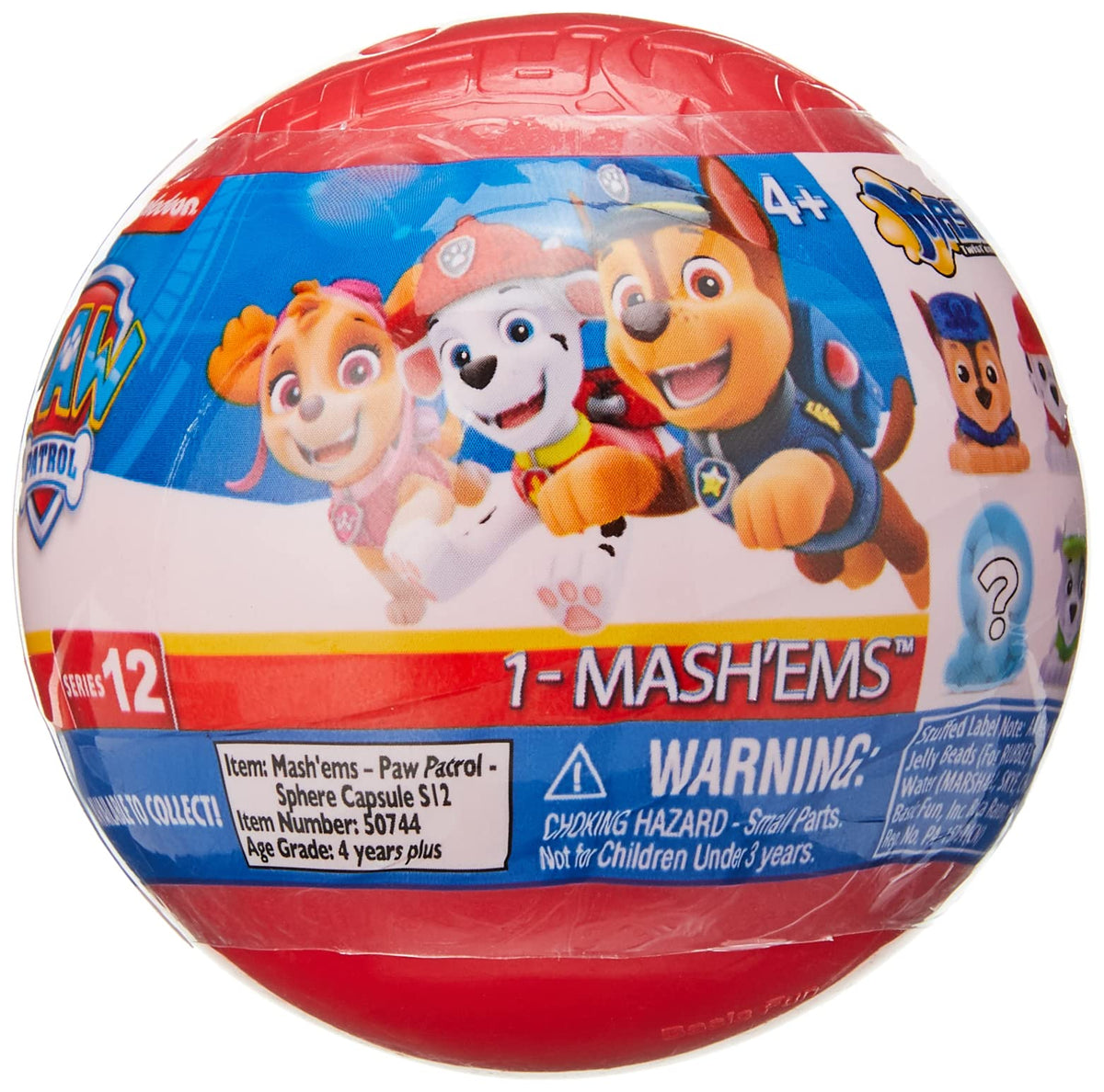 Mash'Ems Paw Patrol Squishy Collectible Toy - Styles Vary | 6cm | Plastic