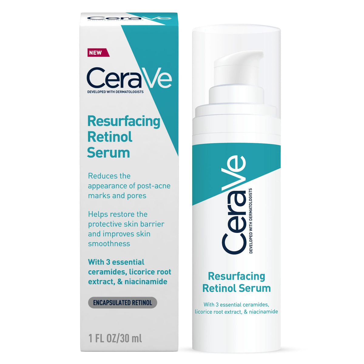 CeraVe Resurfacing Retinol Serum with Ceramides and Niacinamide - 30 ml