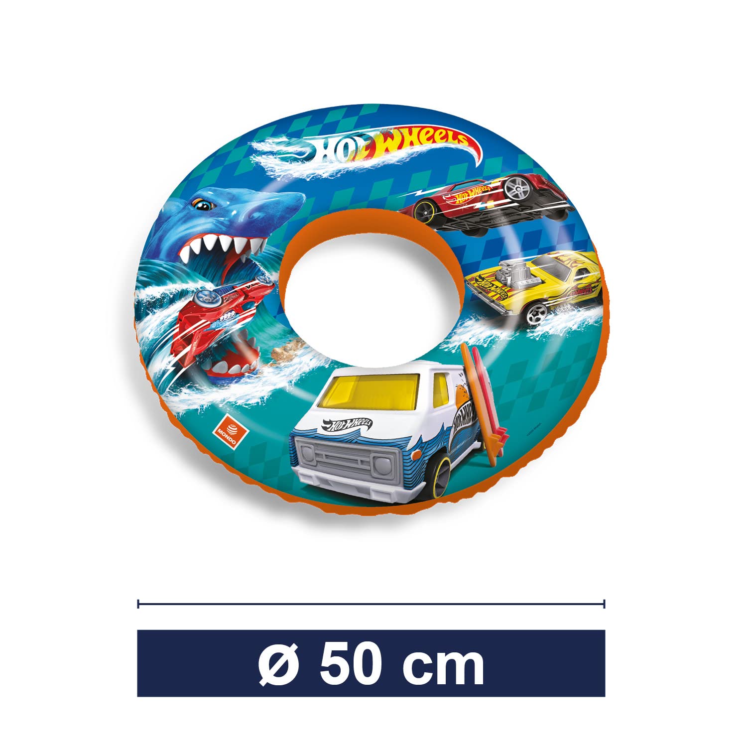 Mondo Hot Wheels Inflatable Swim Ring - Age 2+ | Multicolored | 500mm 3