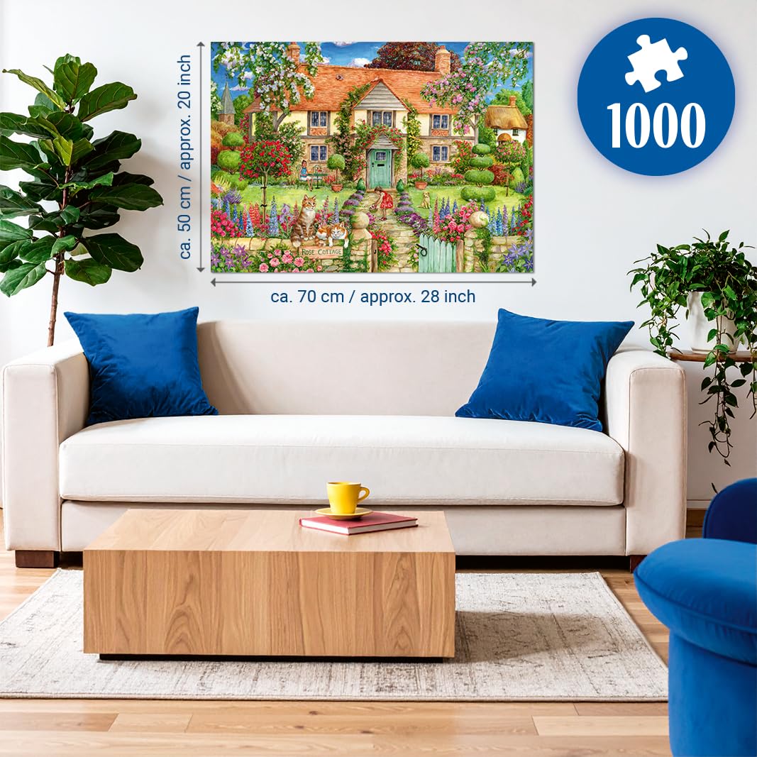Ravensburger Rose Cottage 1000 Piece Jigsaw Puzzle for Adults & Kids Age 12+