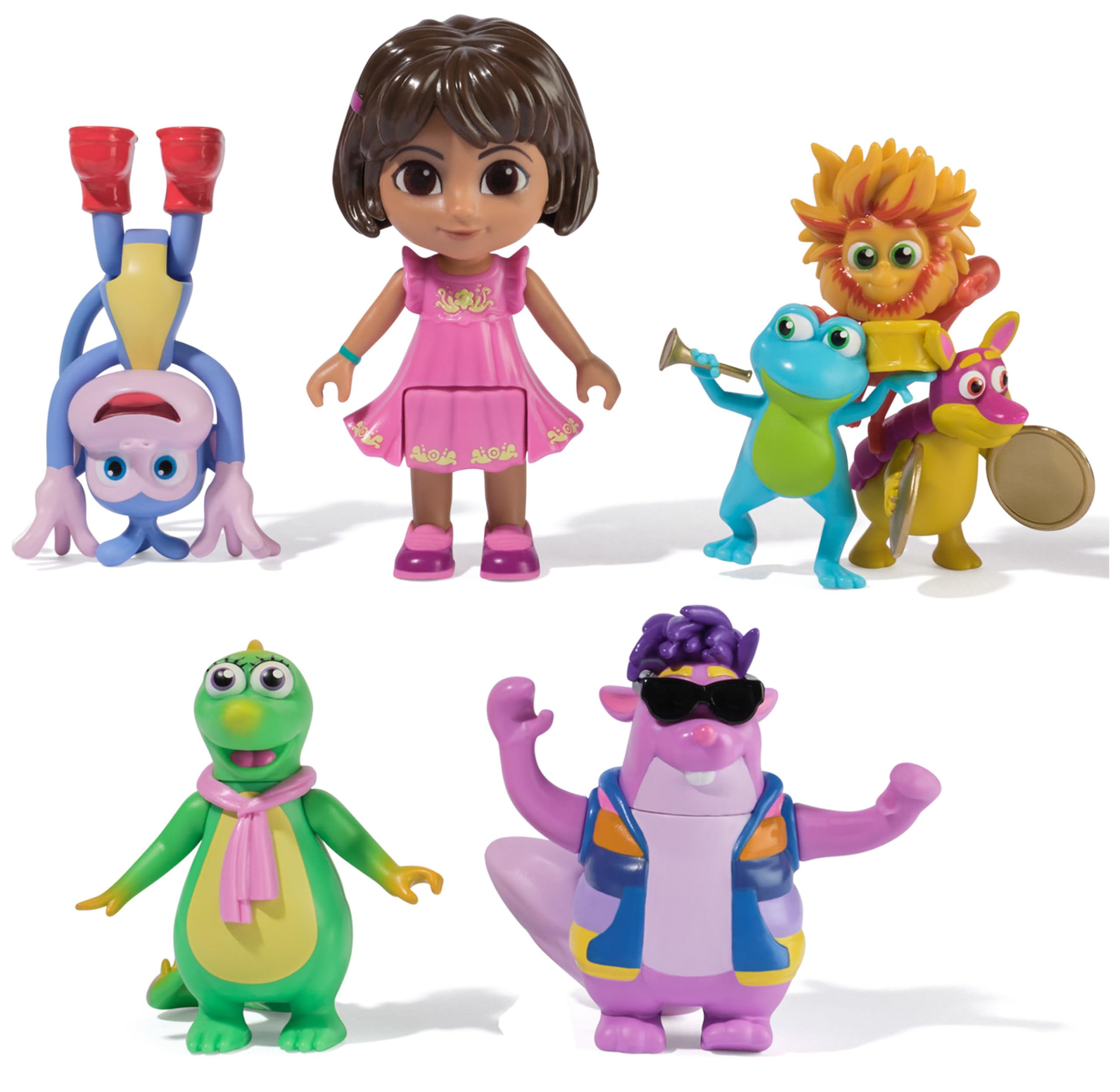 Dora the Explorer Fantastic Friends Gift Pack - Movable Action Figures for Kids 3+ 5
