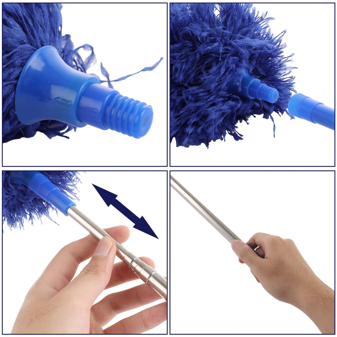 ASelected - Extendable Microfiber Duster with 108" Telescoping Pole
