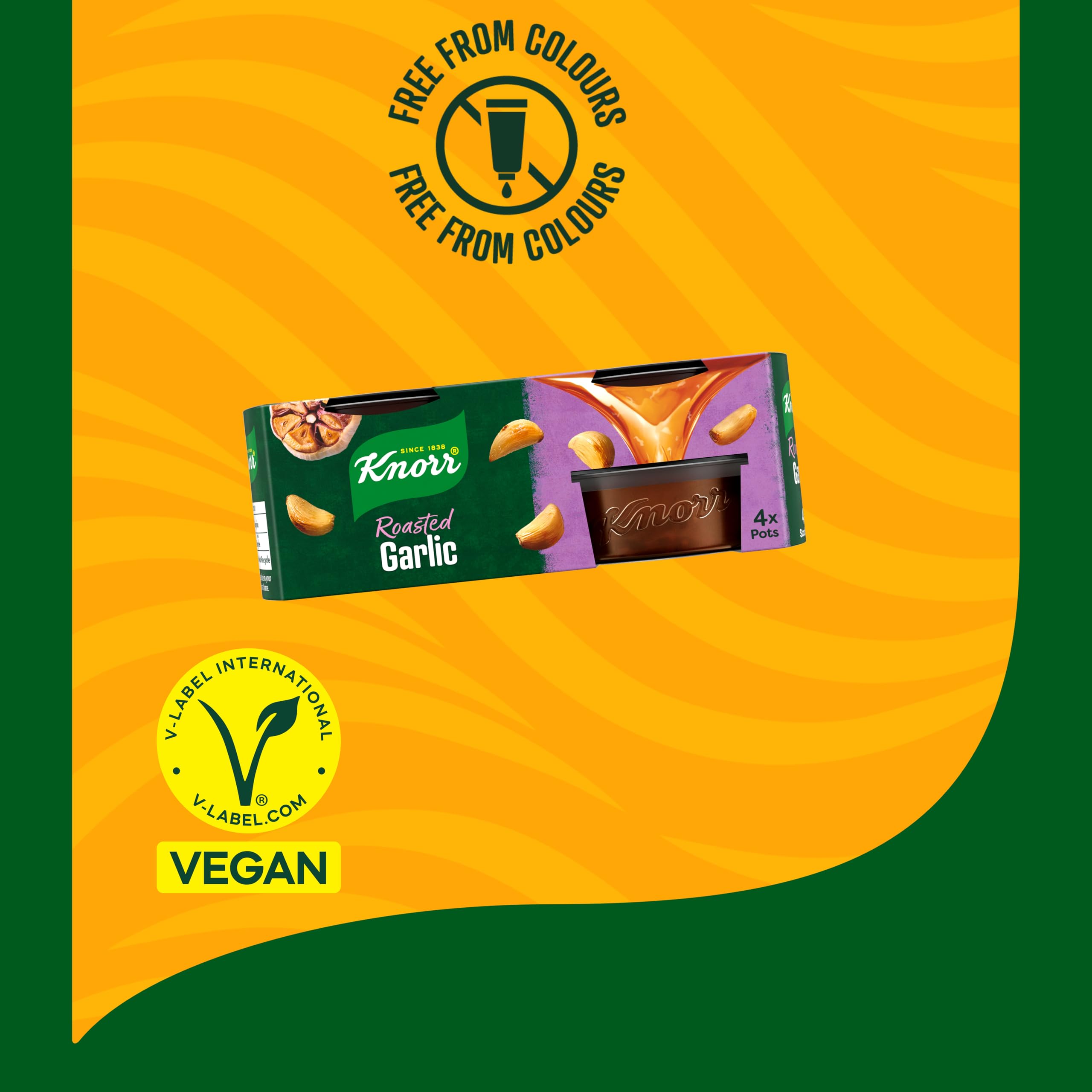 Knorr - Roasted Garlic Stock Pots Pack of 4 2