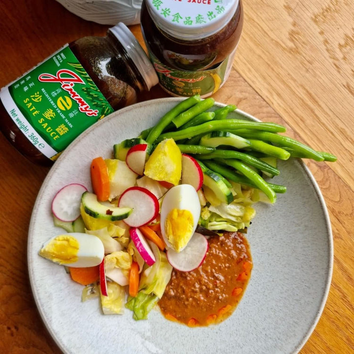 Jimmy's Saté Sauce 226g - Peanut Sauce with Oriental Herbs & Spices
