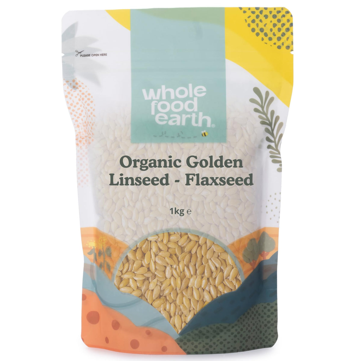 Wholefood Earth Organic Golden Linseed/Flaxseed - 1 kg