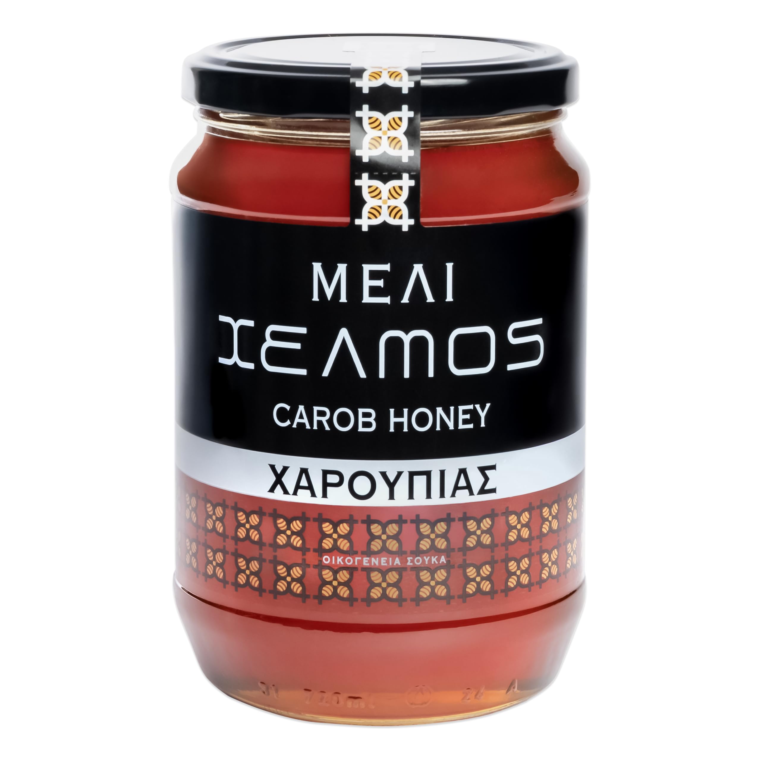 Helmos Greek Carob Honey - 950g | Raw & Unpasteurized | Intense Taste & Aroma 1
