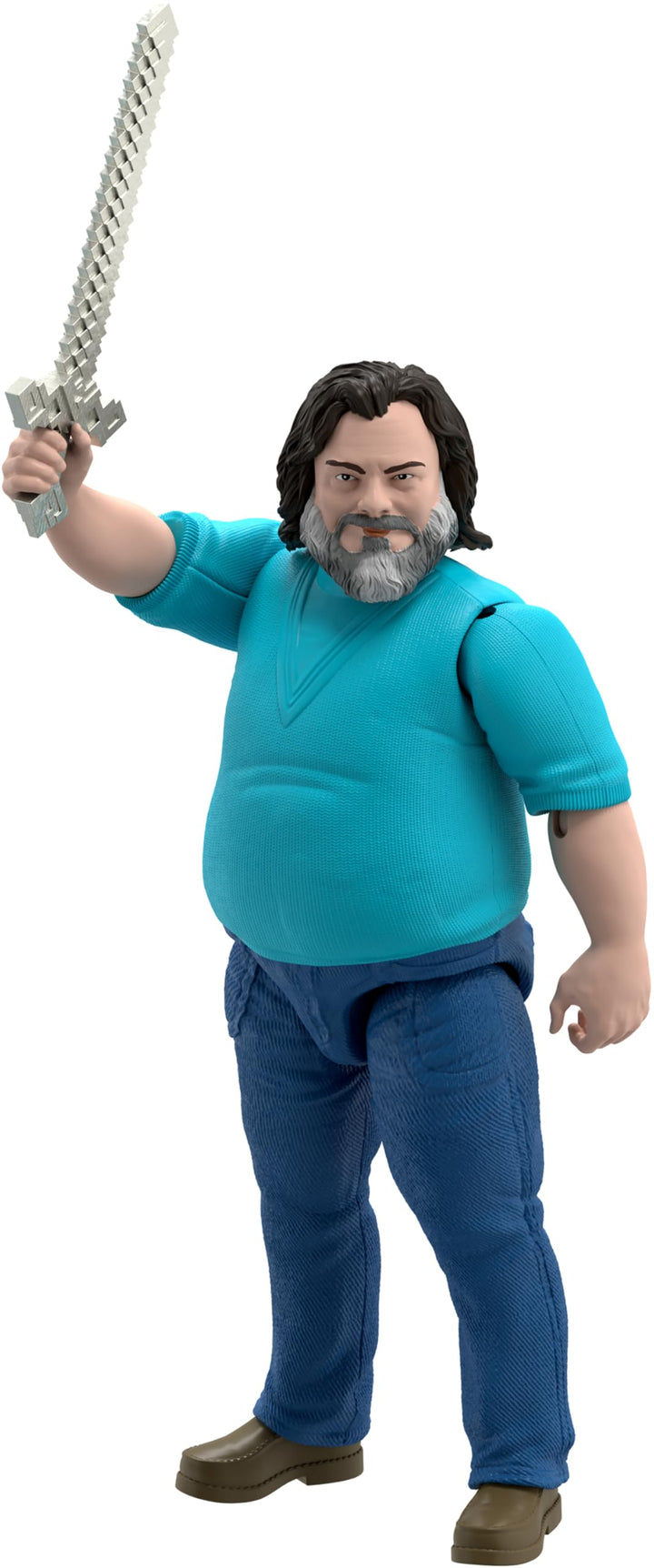 Mattel Minecraft 12-inch Posable Steve Action Figure - Movie Edition