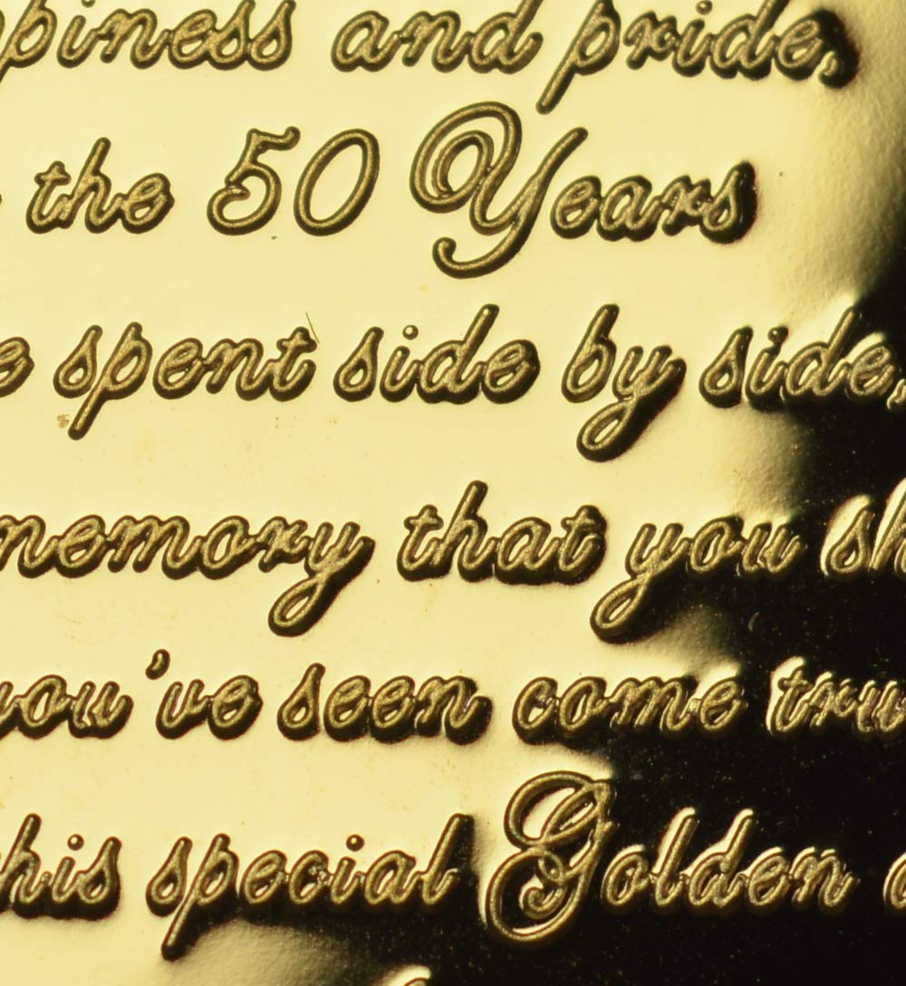 The Commemorative Coin Company 50th Golden Wedding Anniversary 24ct Gold Coin Set 7