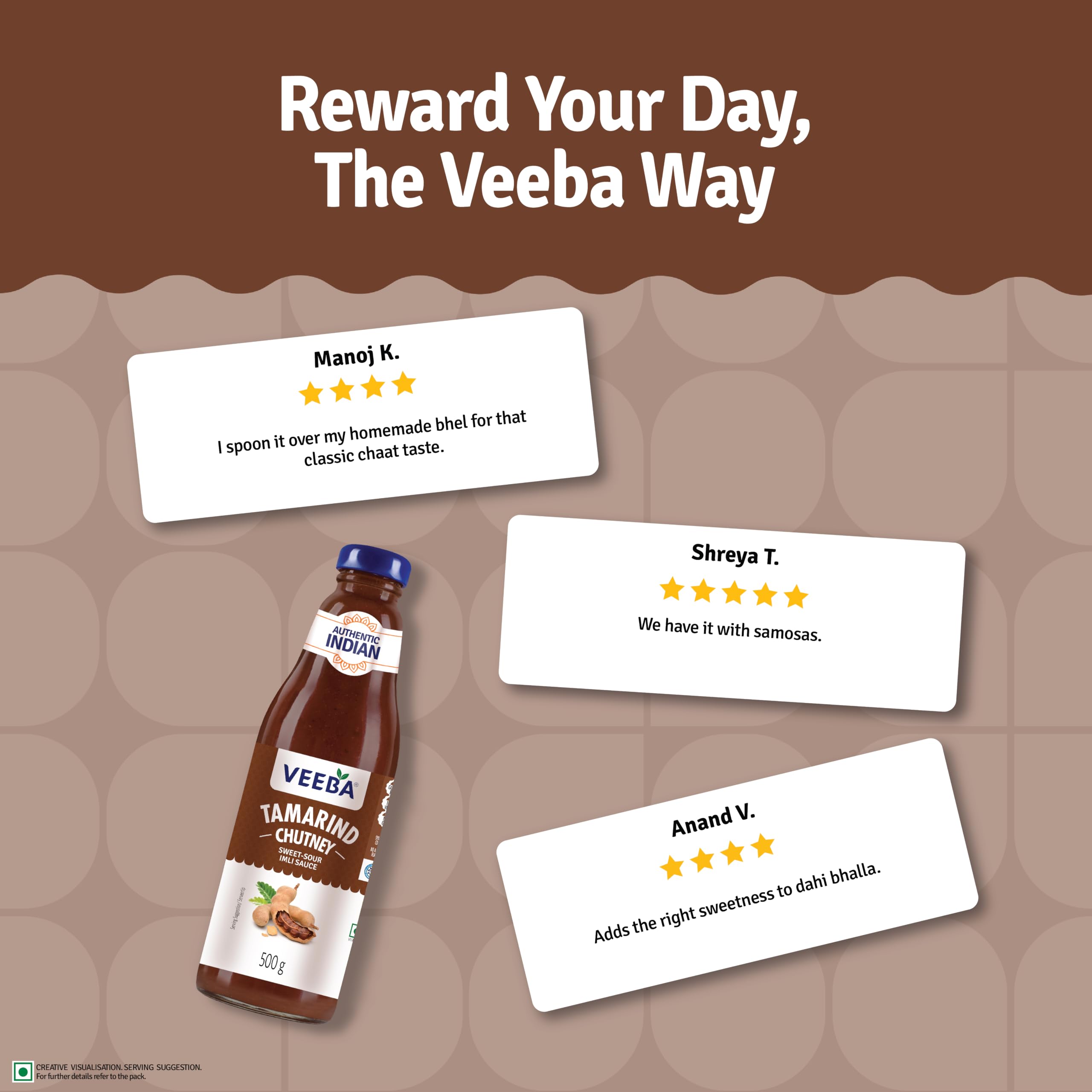 Veeba Imli Chutney - Sweet & Tangy Tamarind Flavor for Indian Snacks | 500g 9