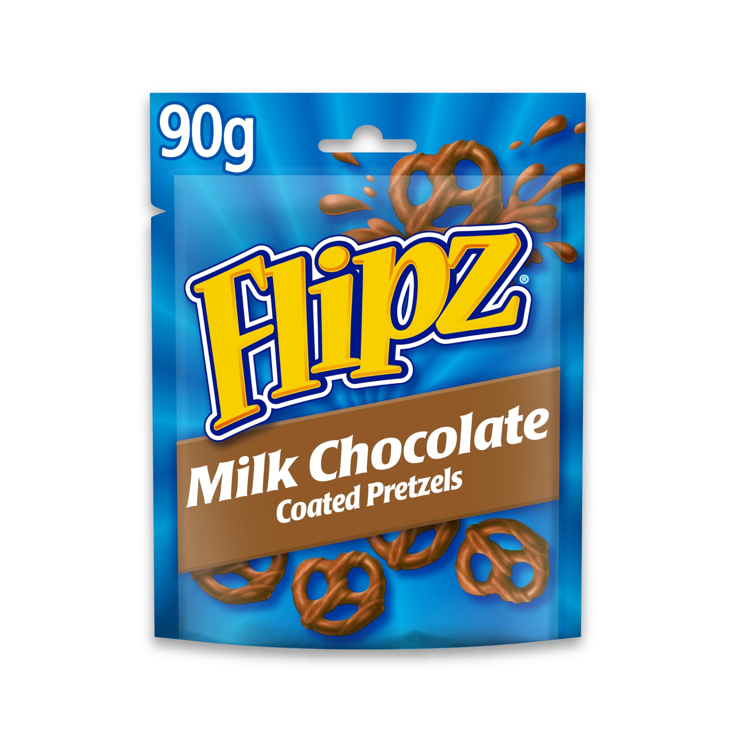 Flipz Milk Chocolate Coated Pretzel Snacks - Sweet & Salty Crunch | 90 g Pack 1