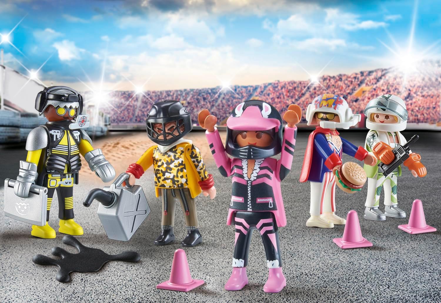 Playmobil My Figures Fashion 71401 - 54-Piece Interchangeable Playset with 5 Figures and Accessories 5