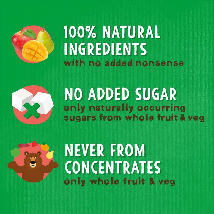 BEAR Mango Yoyos Fruit Rolls - 100% Real Fruit Snacks with Collectible Fact Cards (18 x 20 g)