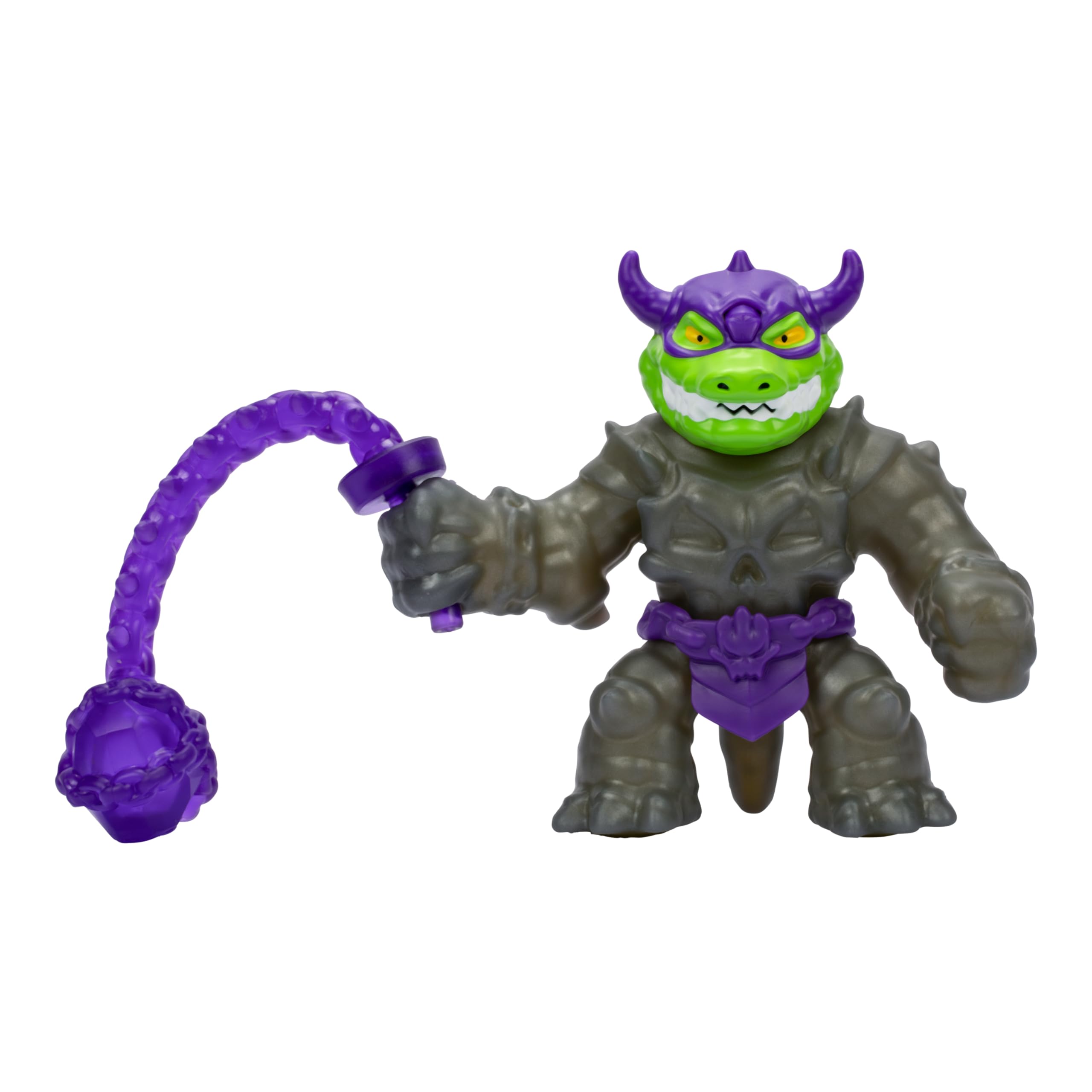 Heroes of Goo Jit Zu Stretch Strikers Deluxe Hero Pack Rock Jaw Action Figure with 20+ Battle Sounds