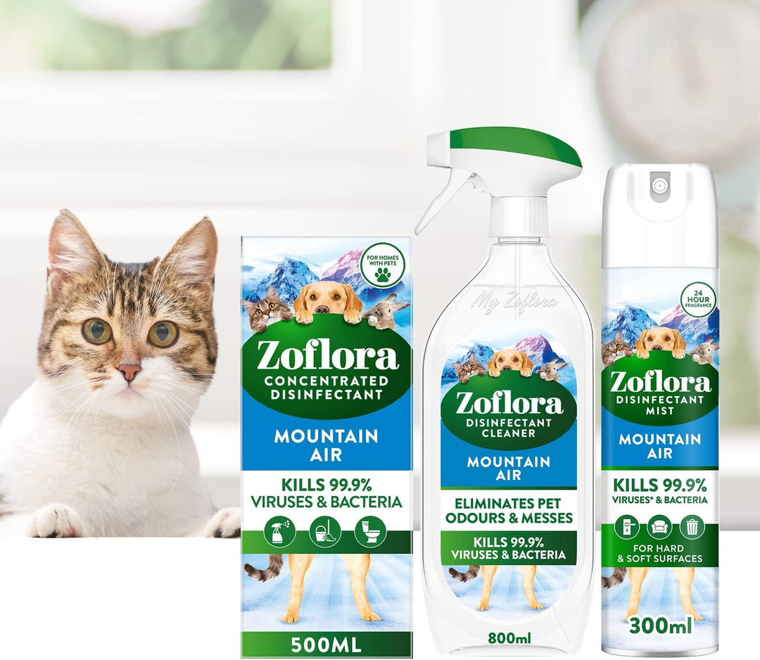 Zoflora Mountain Air Multipurpose Disinfectant Cleaner, 800ml