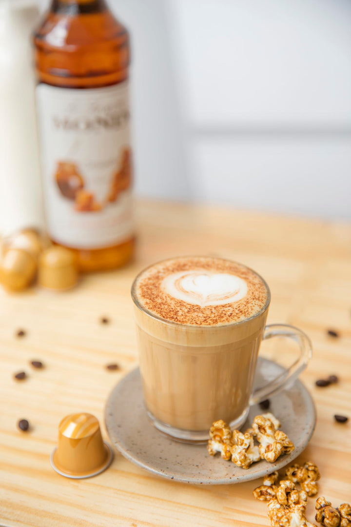 MONIN Premium Caramel Syrup 700 ml - Vegan, Allergen-Free, Natural Flavours for Coffee, Cocktails & Desserts