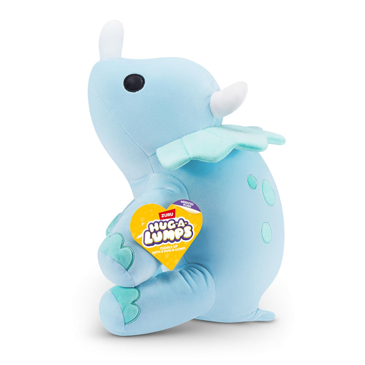 Hug-A-Lumps by ZURU - Weighted Cuddly Plush Toy, 1.5kg Dino (Delilah)