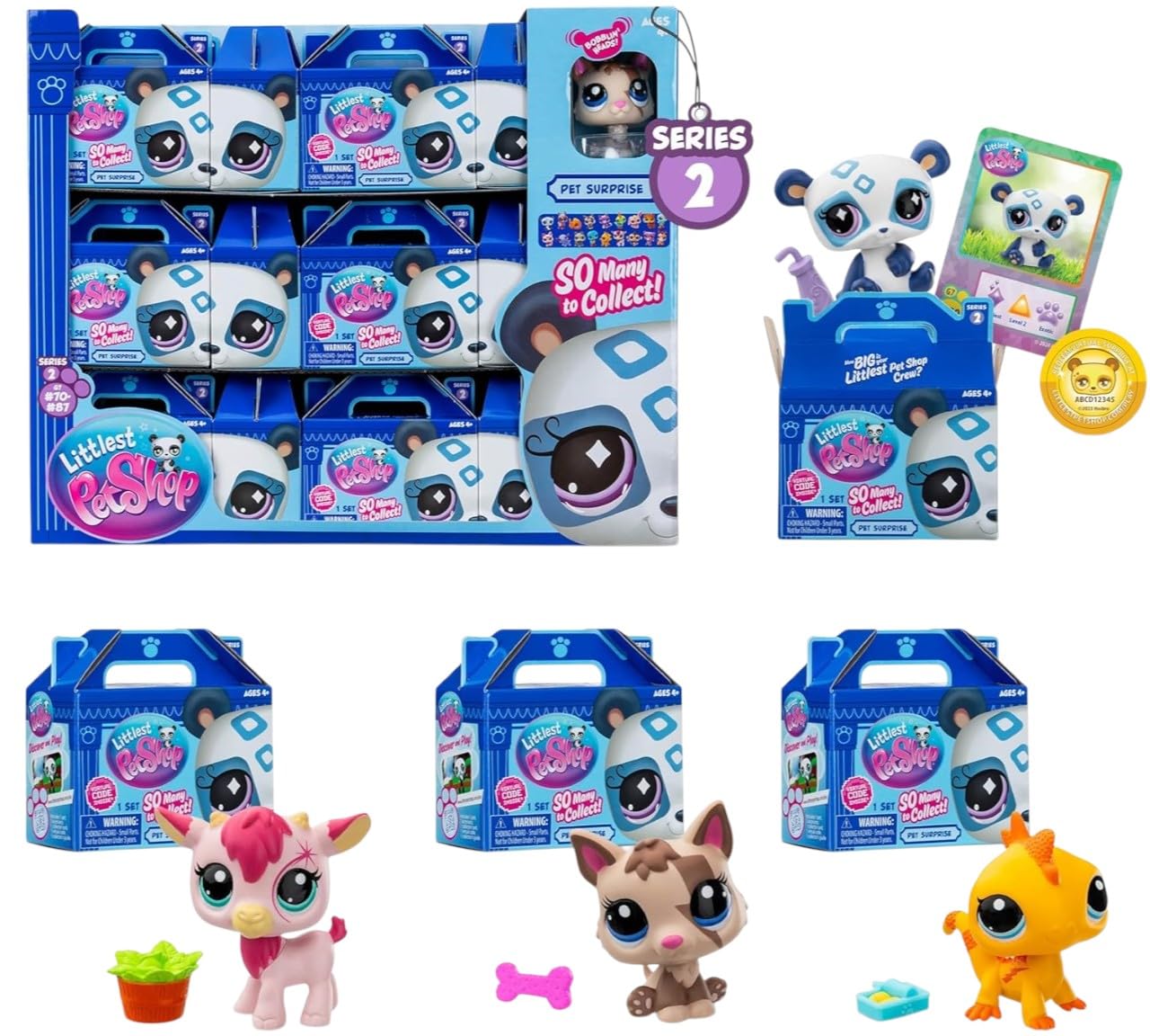 Littlest Pet Shop Pet Surprise Series 2 - Full Set of 18 Blind Box Collectible Figures 1