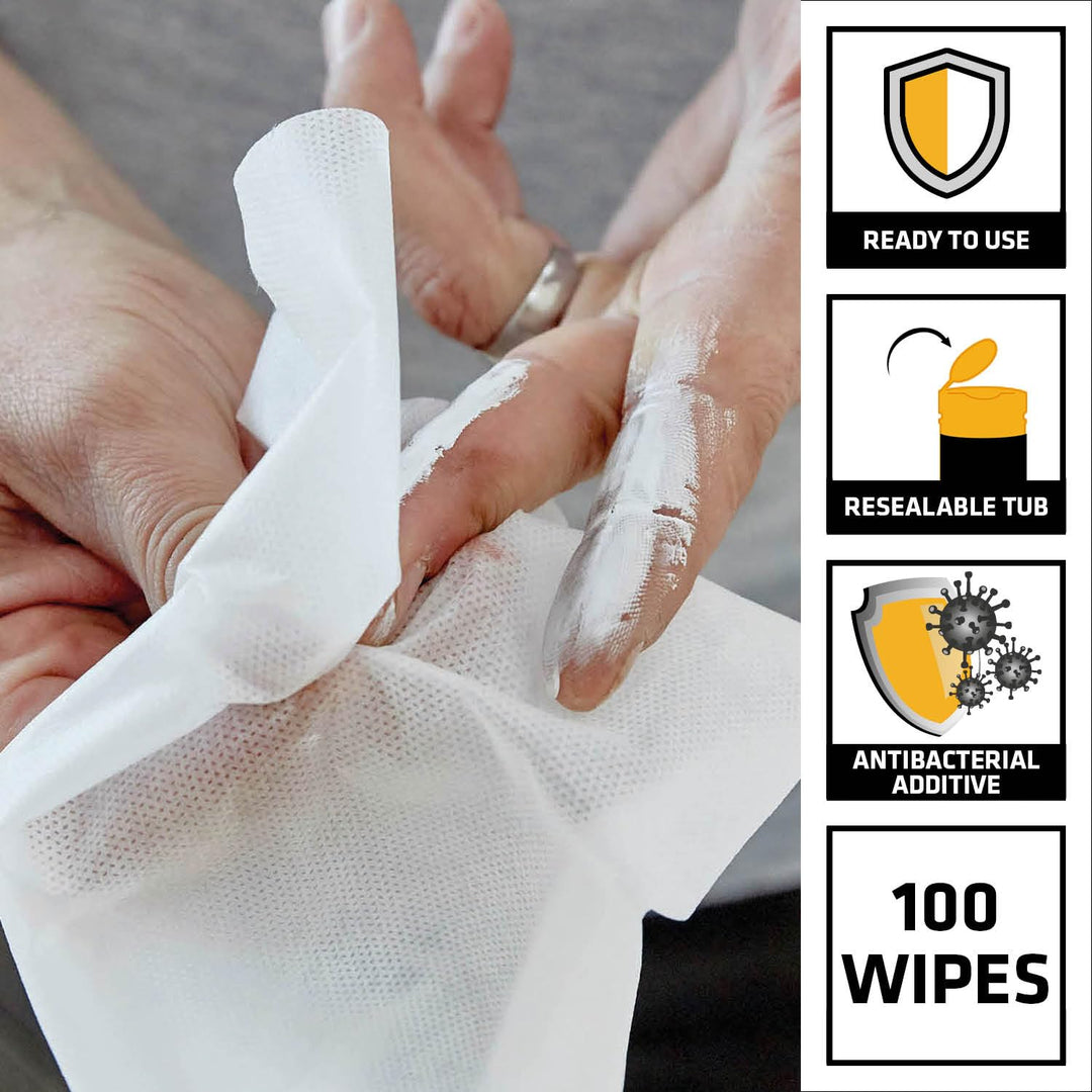 Everbuild - Wonder Wipes Multi-Use Cleaning Wipes, 100 Wipes, Red