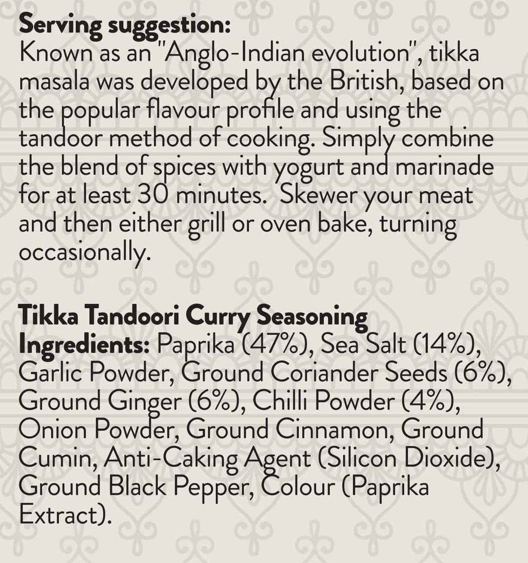 Cape Herb & Spice Curry Originals Tikka Tandoori Curry Seasoning Condiment