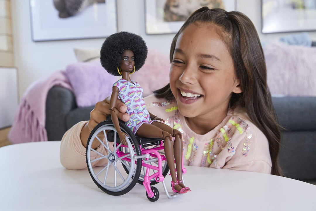 Barbie Fashionistas Doll with Wheelchair and Ramp - Inclusive Play for Kids