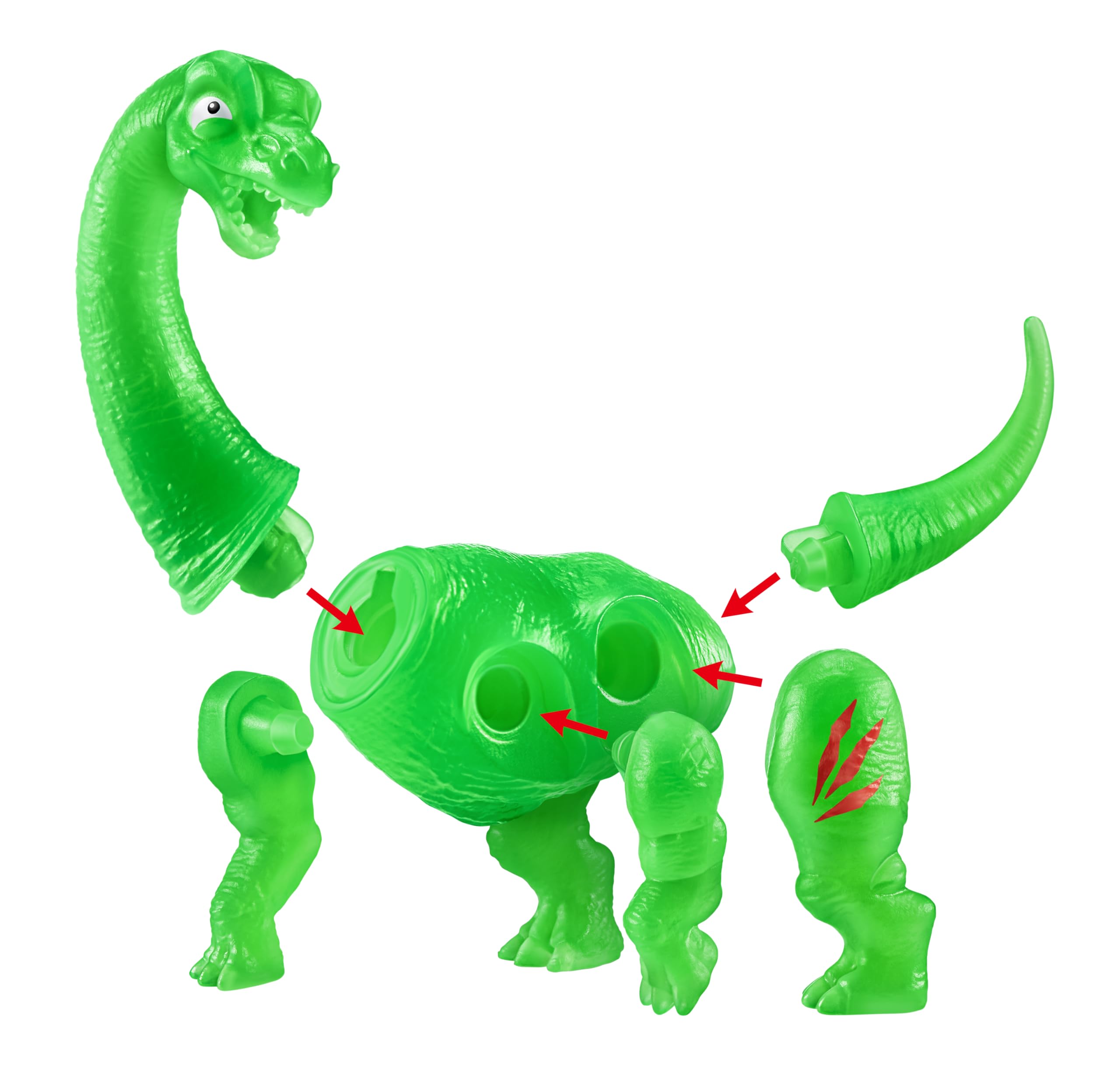 Smashers Nano Jurassic Light Up Dino by ZURU - Glow in the Dark Collectible Dinosaur Toys for Kids 5