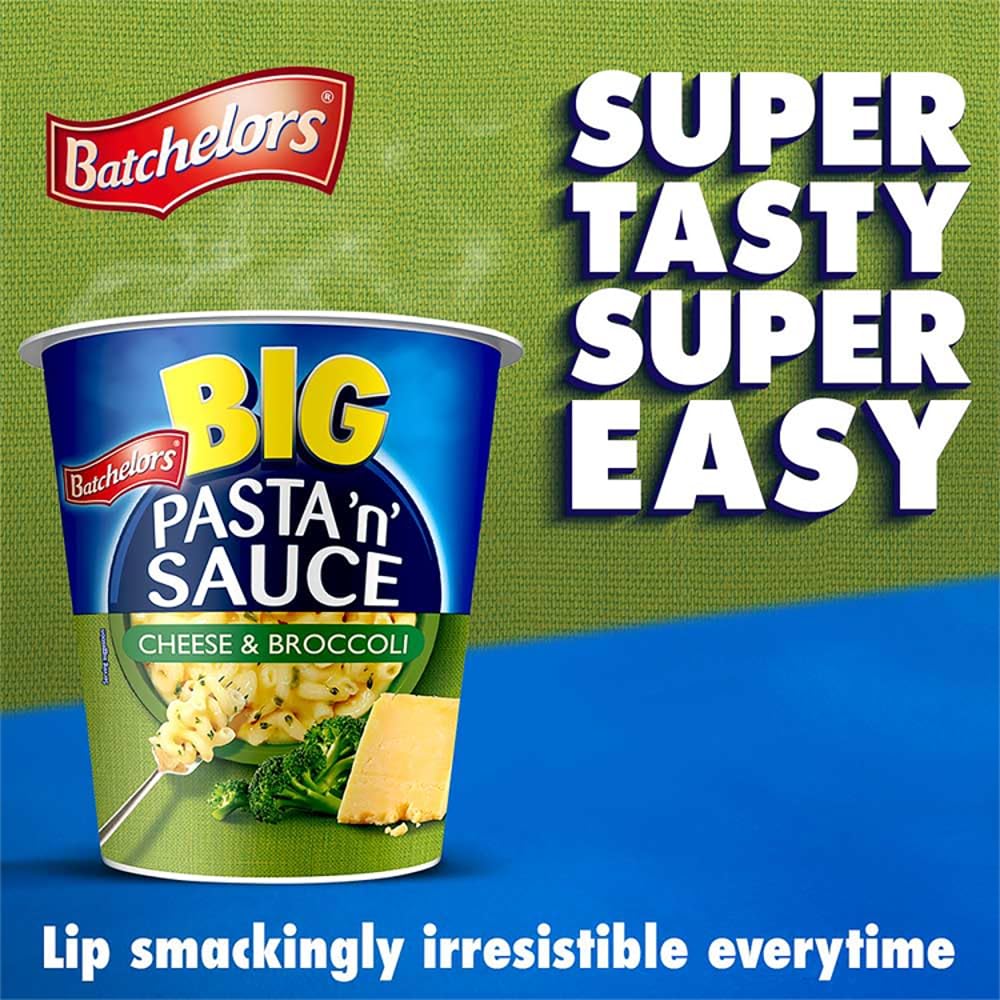Batchelors Big Pasta "n" Sauce Cheese & Broccoli Ready Meal Pot, 85 g (Pack of 4) 4