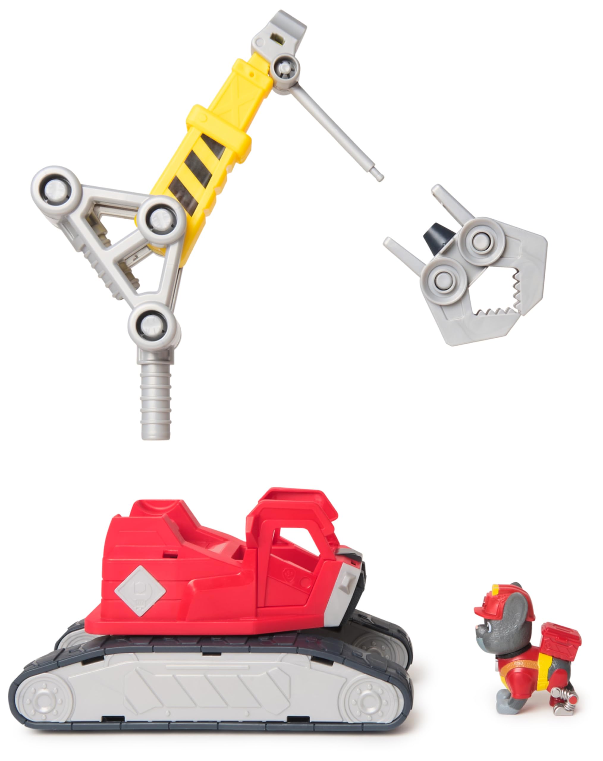 Rubble & Crew Charger's Mega Power Crane Toy Truck with Figure | Ages 3+ | Plastic 5