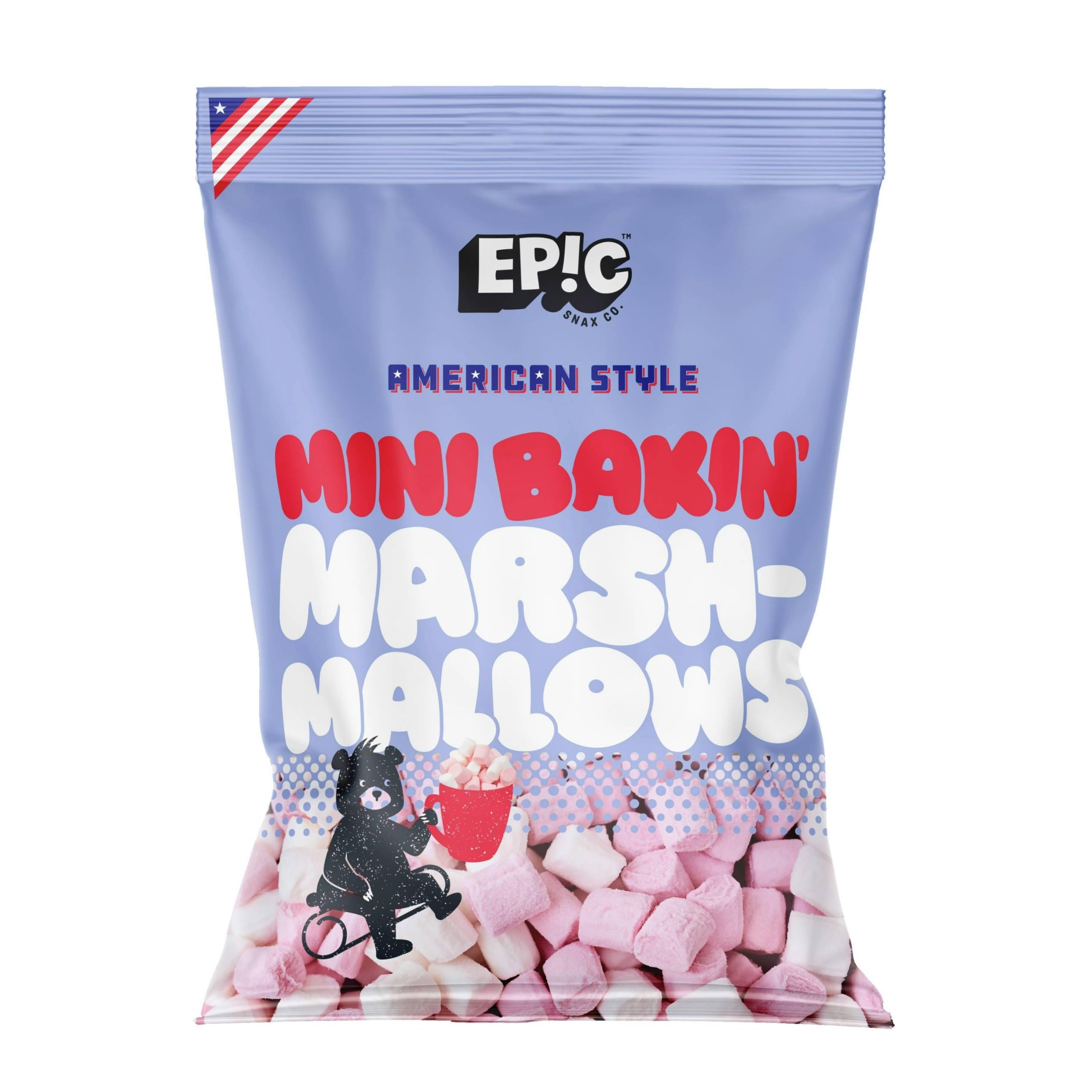 EPIC SNAX CO American Style Pink & White Mini Bakin’ Marshmallows Chunks | 150g Pack 1