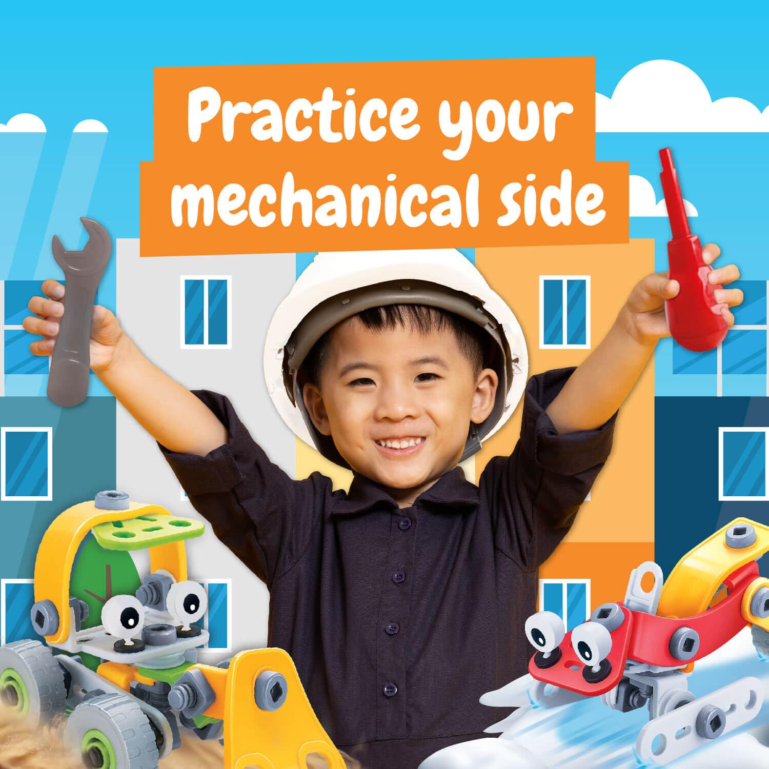 Science4you First Construction Kit - Mechanics Laboratory for Kids Age 4+ 5