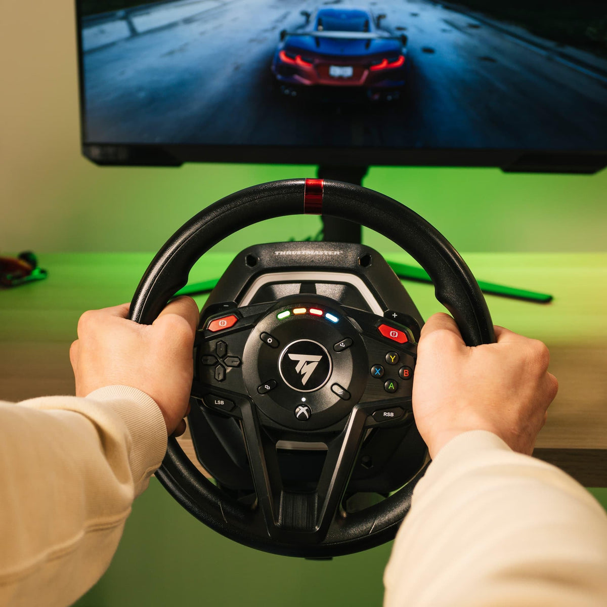 Thrustmaster T128 Force Feedback Racing Wheel with Magnetic Pedals - Xbox Series X|S, Xbox One, PC