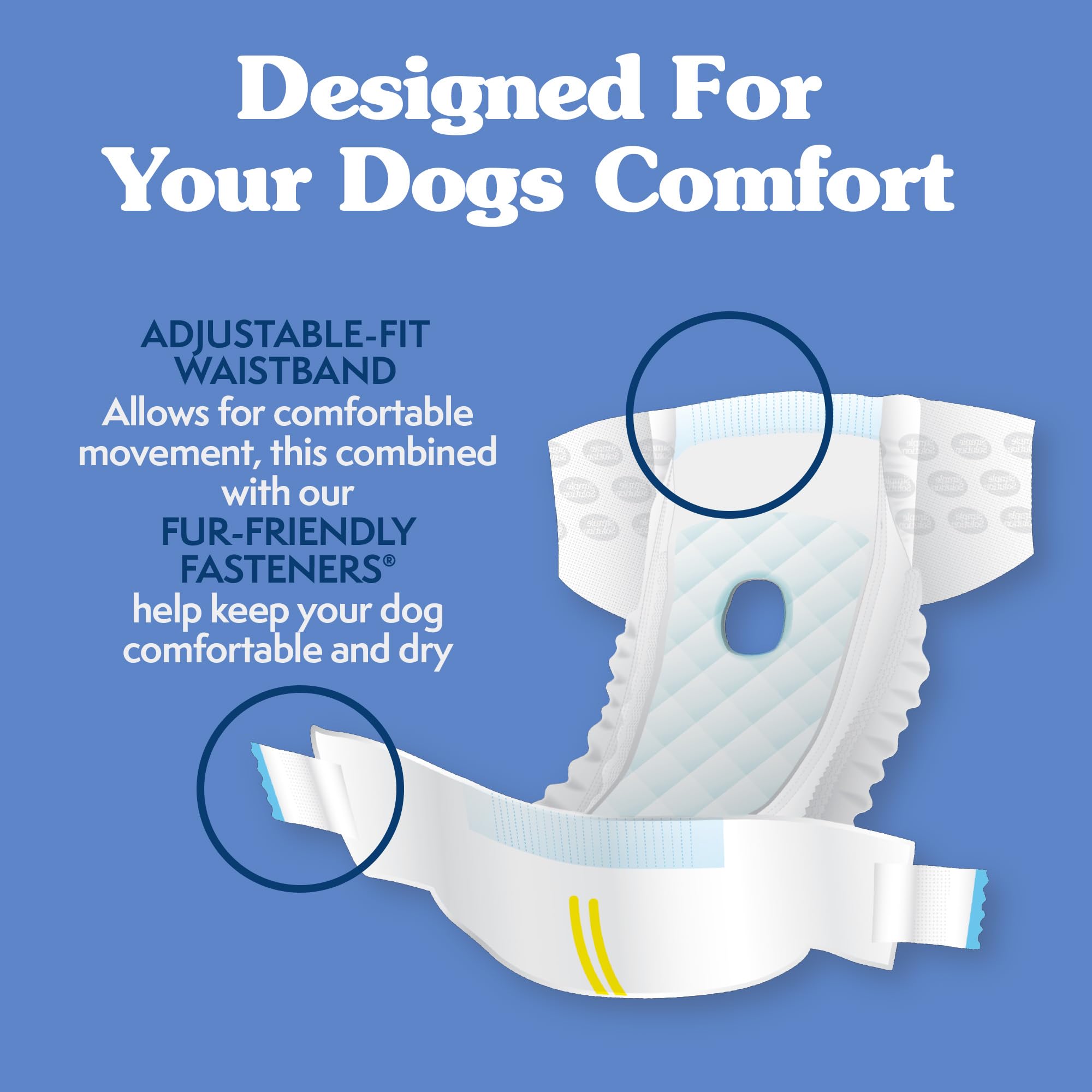 Simple Solution True Fit Disposable Dog Diapers for Female Dogs - XXL (22-37in Waist) - 30 Count 3