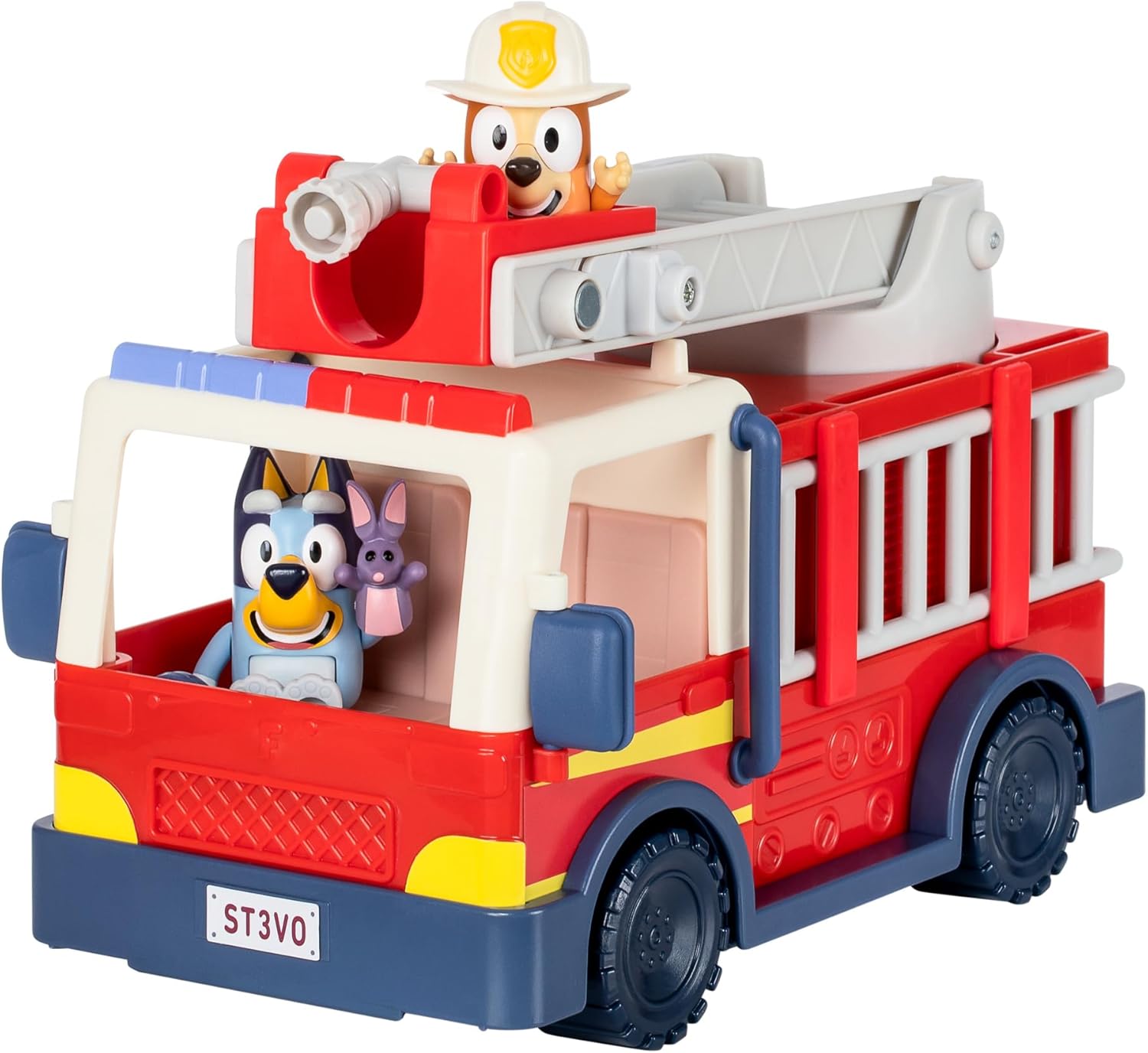 Bluey Firetruck Playset - Includes Firefighter Bingo & Bob Bilby, Ages 3+ 1