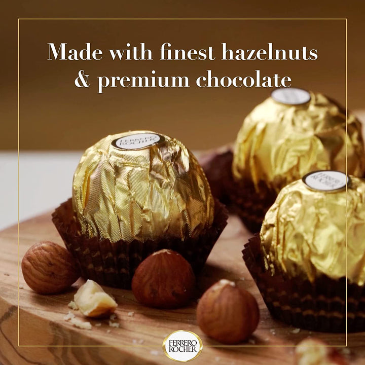 Ferrero Rocher Pralines Chocolate Gift Box - 225g Festive Hazelnut Treat