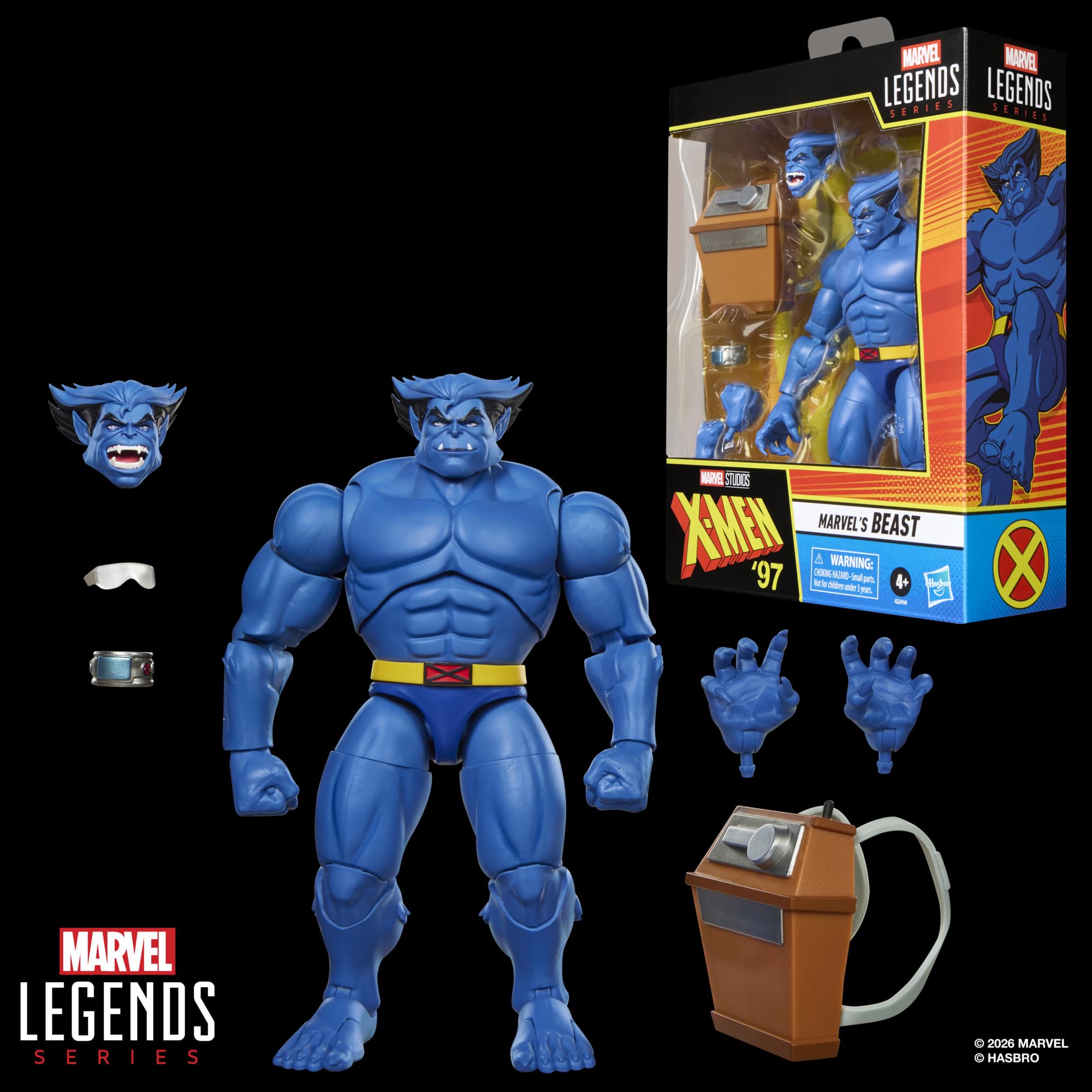 Marvel Legends Series Marvel's Beast X-Men '97 Collectible 15 cm Scale Action Figure | Ages 4+ | Plastic 10