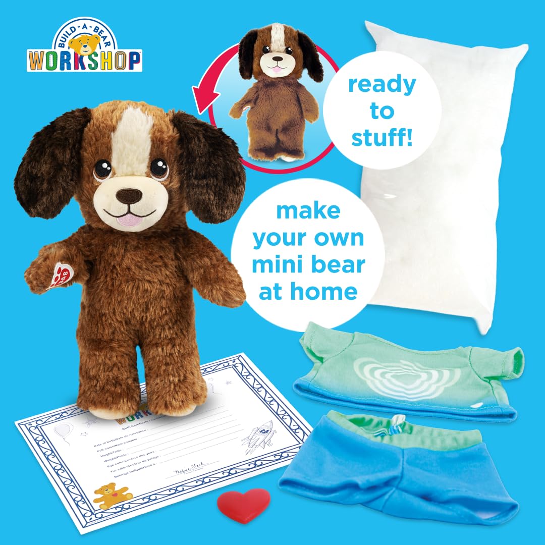 Casdon Build-A-Bear Workshop Mini Puppy Friend & Outfit Pack - 9 Inch (22.9 cm) - Age 3+