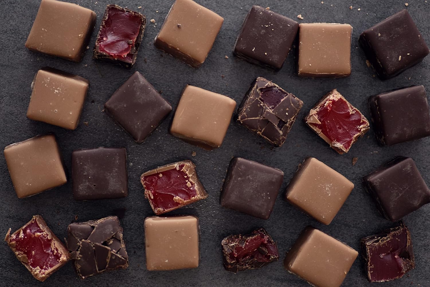 Sally Williams Luxury Dark Chocolate Enrobed Rose Turkish Delight, 300g 5