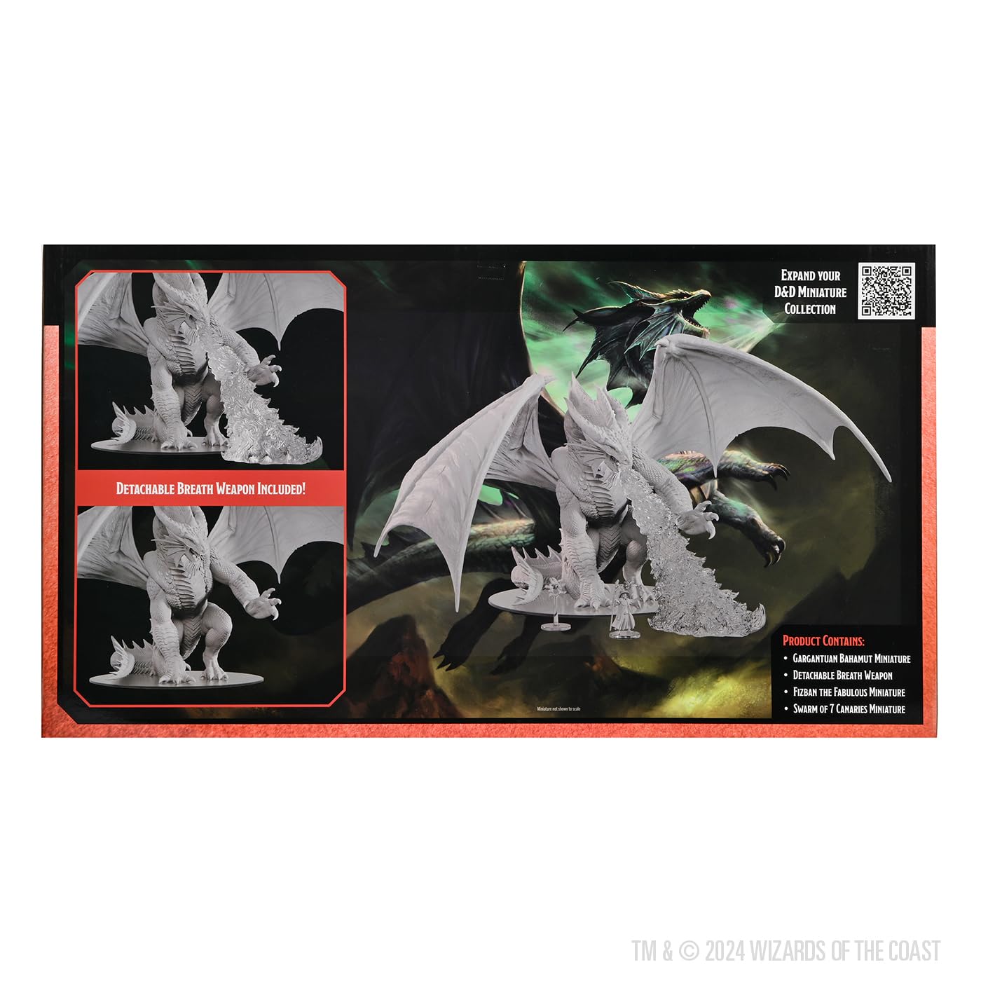 WizKids D&D Nolzur's Marvelous Miniatures Gargantuan Bahamut Unpainted Miniature 6