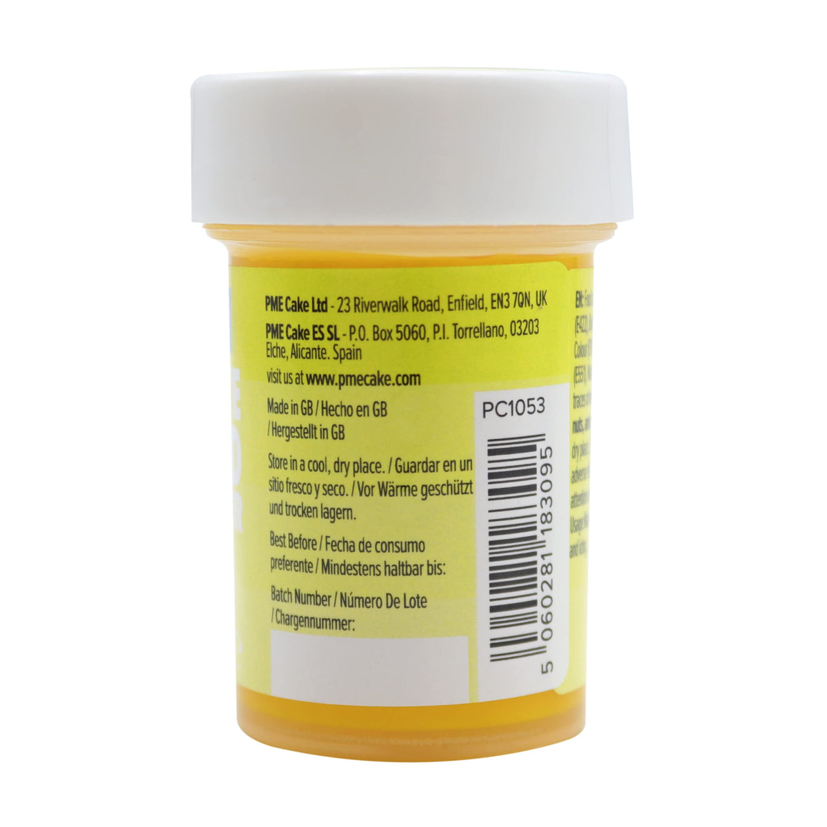 PME Paste Colour Sunny Yellow - 25 g, Pack of 2